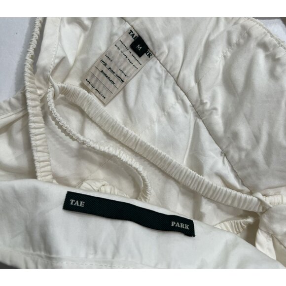 Tae Park Scrunchie Apron Top in White - Picture 5 of 6